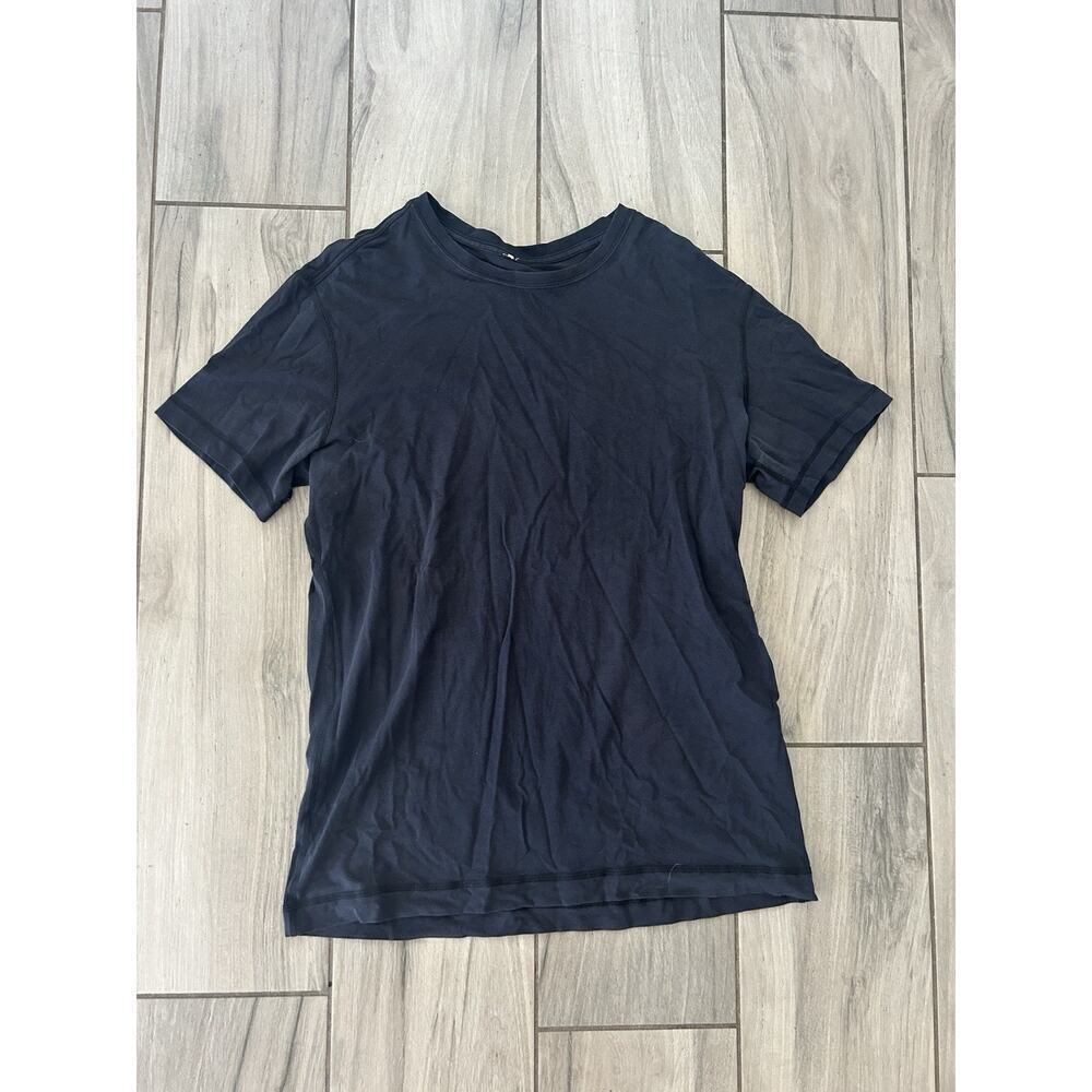 Lululemon Shirt Mens XL Extra Large Black Short Sleeve Activewear Gym Casual CC
